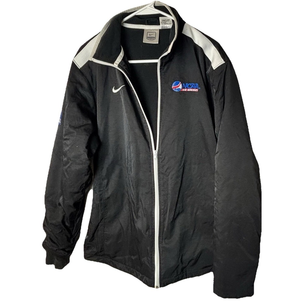 Nike Dri fit USA Hockey‎ Full Zip Fleece Lined Jacket Black Med